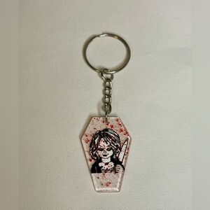 Handmade Tiffany Valentine Keychain